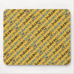 Main Mickey Shorts   Donald Duck Yellow Pattern Mouse Pad