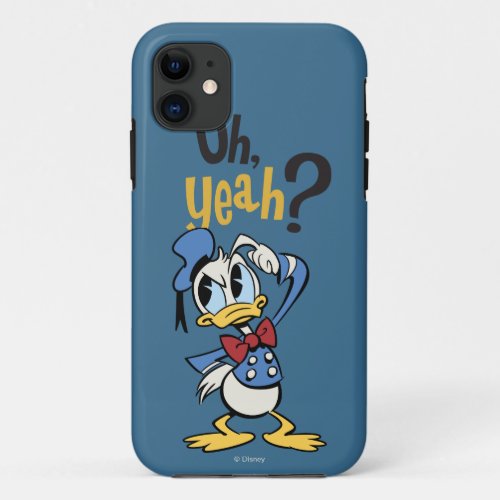 Main Mickey Shorts  Donald Scratching Head iPhone 11 Case