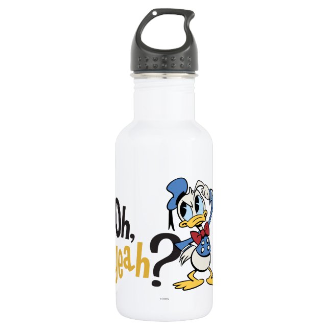 Main Mickey Shorts | Donald Scratching Head Stainless Steel Water Bottle (Front)