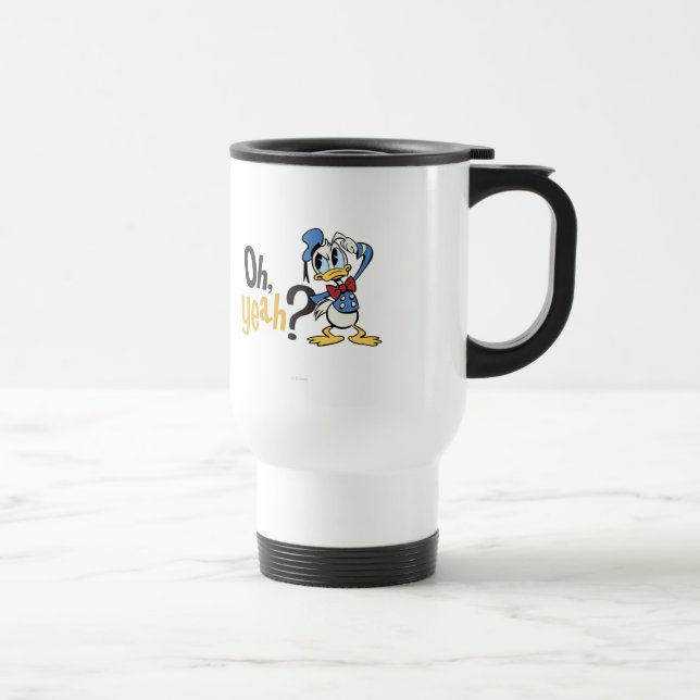 Main Mickey Shorts | Donald Scratching Head Travel Mug (Right)