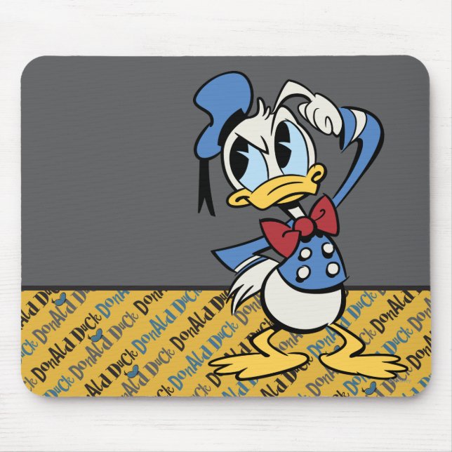 Main Mickey Shorts | Donald Thinking Mouse Pad (Front)