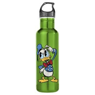 Main Mickey Shorts Donald Thinking Water Bottle
