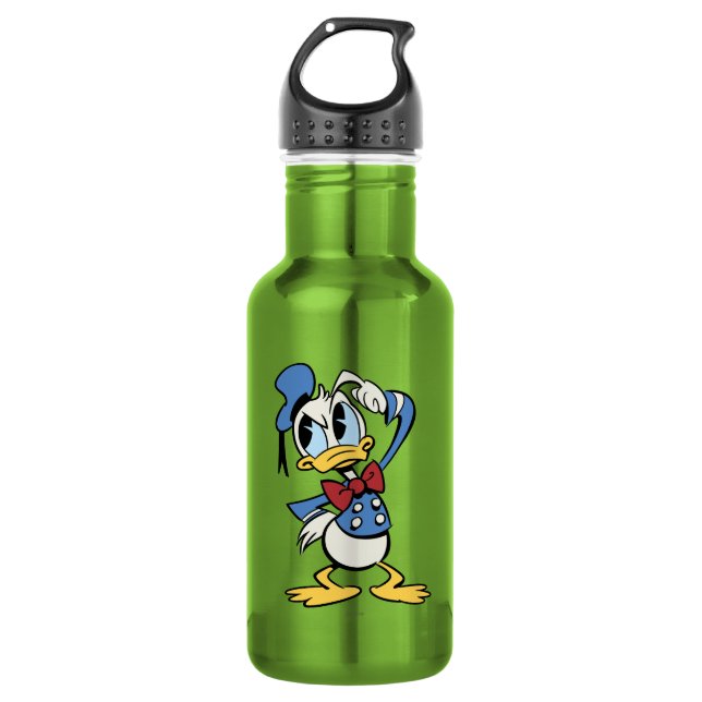 Main Mickey Shorts | Donald Thinking Water Bottle (Front)