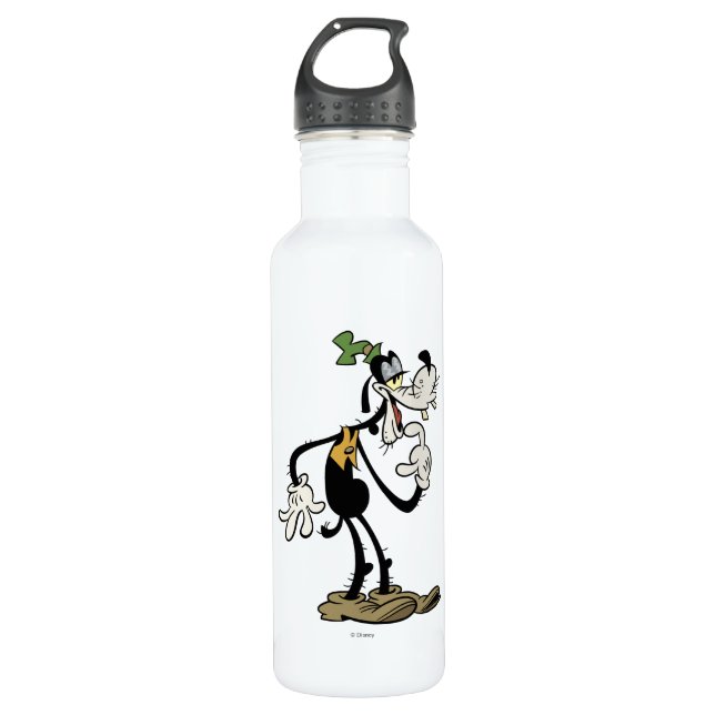 Main Mickey Shorts | Goofy Grin Stainless Steel Water Bottle (Front)