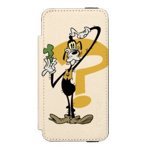 Main Mickey Shorts   Goofy Question Mark Wallet Case For iPhone SE/5/5s