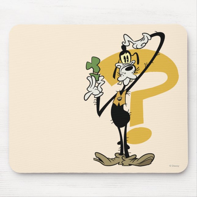 Main Mickey Shorts | Goofy Question Mark Mouse Pad (Front)