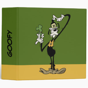 Main Mickey Shorts Goofy Scratching Head 3 Ring Binder