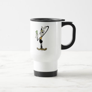 Main Mickey Shorts Goofy Scratching Head Travel Mug
