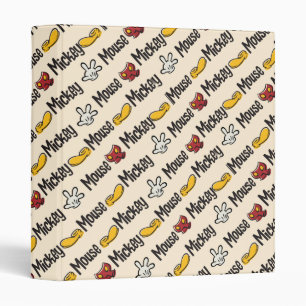 Main Mickey Shorts   Icon Pattern 3 Ring Binder