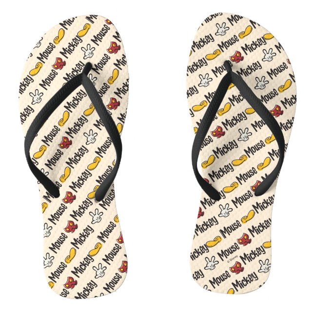 Main Mickey Shorts | Icon Pattern Flip Flops (Footbed)