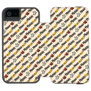 Main Mickey Shorts   Icon Pattern Wallet Case For iPhone SE/5/5s