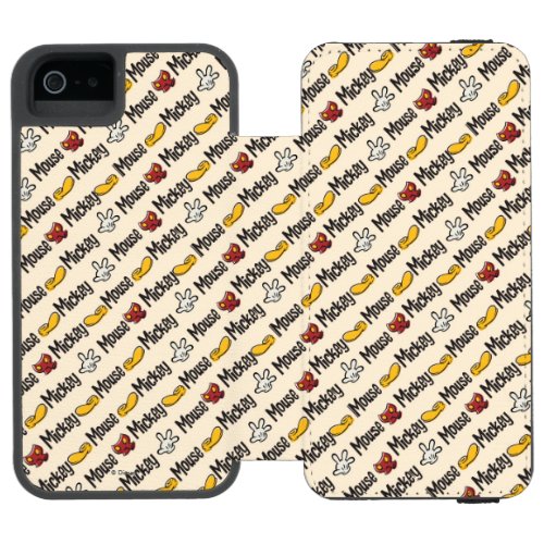 Main Mickey Shorts  Icon Pattern Wallet Case For iPhone SE55s