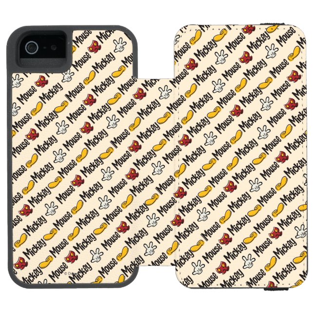 Main Mickey Shorts | Icon Pattern Incipio iPhone Wallet Case (Folio Open)