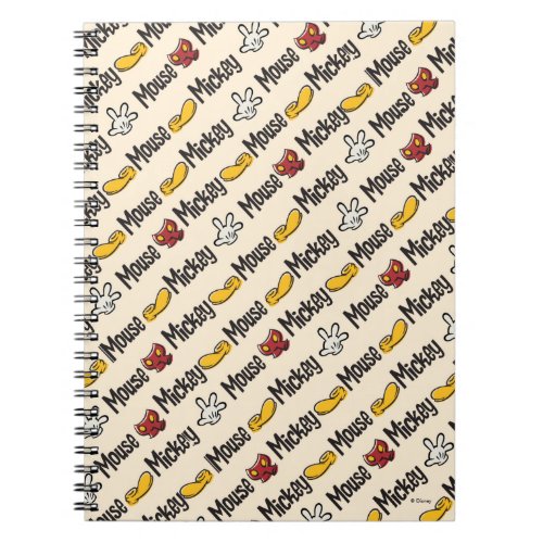 Main Mickey Shorts  Icon Pattern Notebook