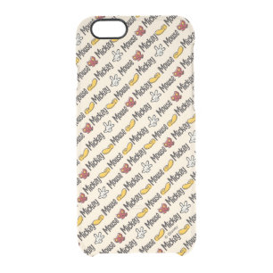 Main Mickey Shorts   Icon Pattern Clear iPhone 6/6S Case