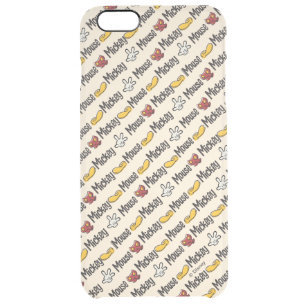 Main Mickey Shorts   Icon Pattern Clear iPhone 6 Plus Case