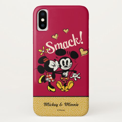 Main Mickey Shorts  Kiss on Cheek iPhone X Case