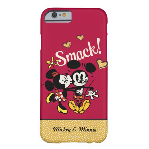 Main Mickey Shorts  Kiss on Cheek Barely There iPhone 6 Case