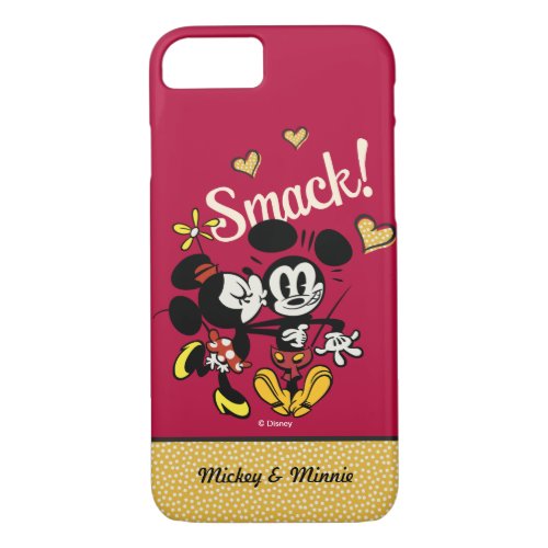 Main Mickey Shorts  Kiss on Cheek  Your Name iPhone 87 Case