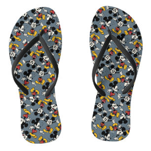 Main Mickey Shorts Mickey Pattern Flip Flops