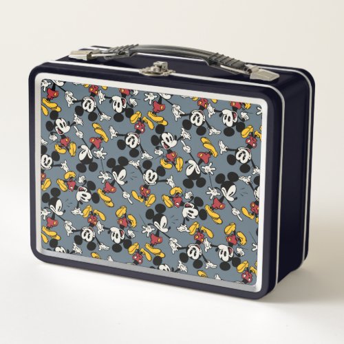 Main Mickey Shorts  Mickey Pattern Metal Lunch Box