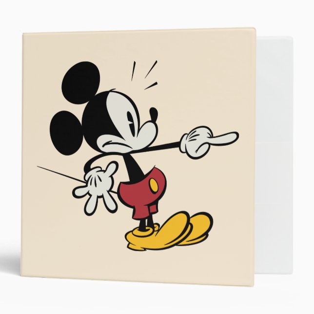 Main Mickey Shorts | Mickey Pointing Out Binder (Front/Inside)
