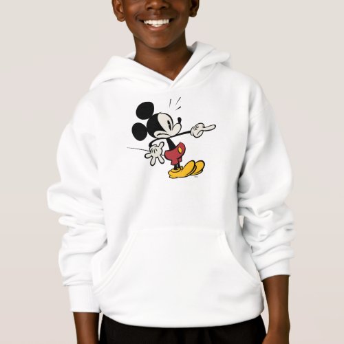 Main Mickey Shorts  Mickey Pointing Out Hoodie