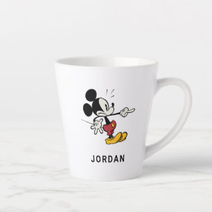 Main Mickey Shorts Mickey Pointing Out Latte Mug