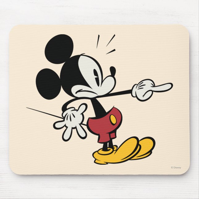 Main Mickey Shorts | Mickey Pointing Out Mouse Pad (Front)