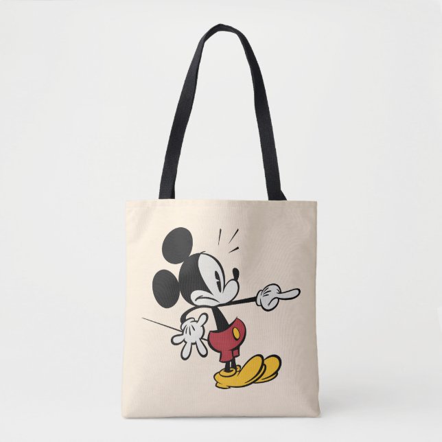 Main Mickey Shorts | Mickey Pointing Out Tote Bag (Front)