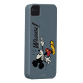 Main Mickey Shorts | Mickey Pointing Whooa Case-Mate iPhone Case (Back/Right)