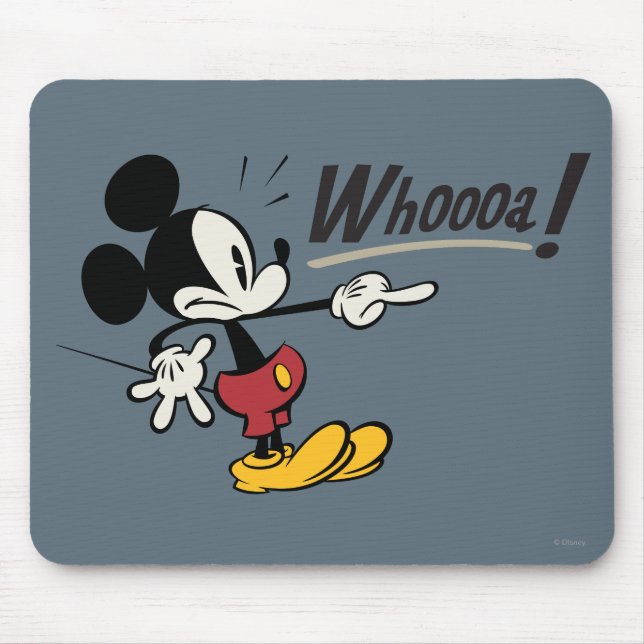 Main Mickey Shorts | Mickey Pointing Whooa Mouse Pad (Front)