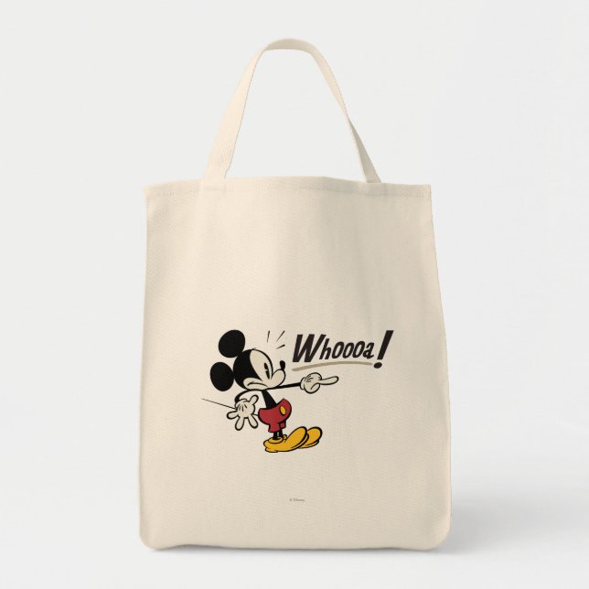 Main Mickey Shorts | Mickey Pointing Whooa Tote Bag (Front)