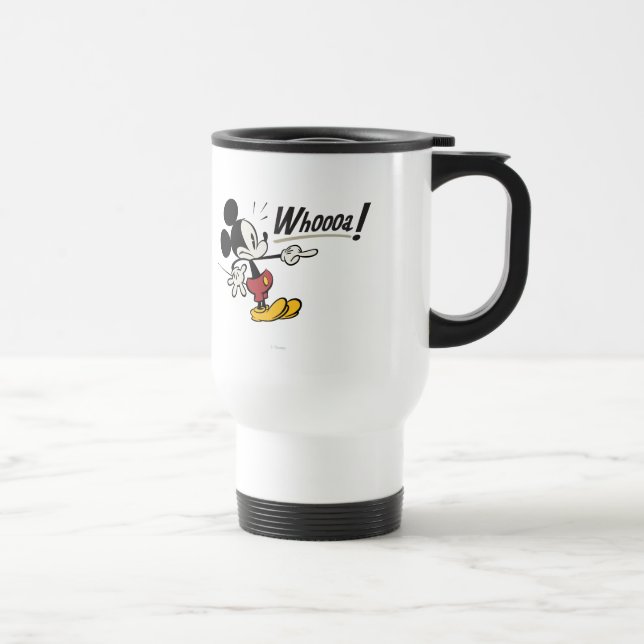 Main Mickey Shorts | Mickey Pointing Whooa Travel Mug (Right)