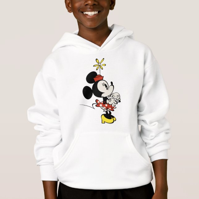 Main Mickey Shorts | Minnie Hand to Face Hoodie (Front)
