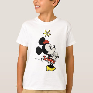 Main Mickey Shorts Minnie Hand to Face T-Shirt