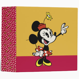 Main Mickey Shorts   Minnie Hand Up 3 Ring Binder