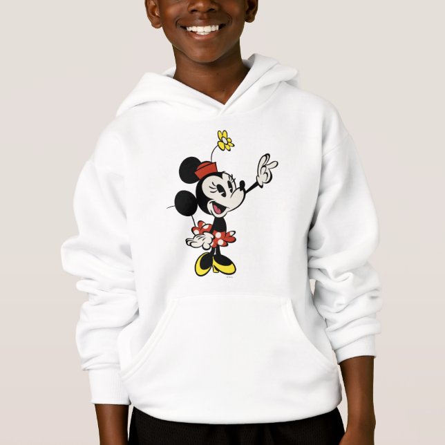 Main Mickey Shorts | Minnie Hand Up Hoodie (Front)