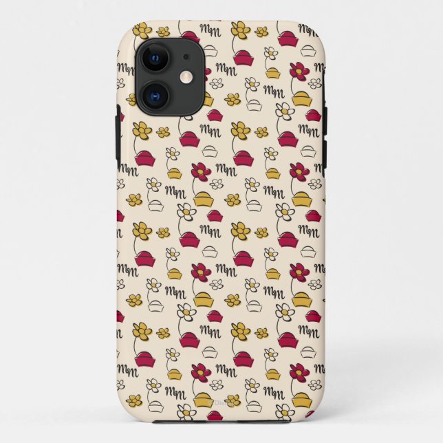 Main Mickey Shorts | Minnie Hats Pattern Case-Mate iPhone Case (Back)