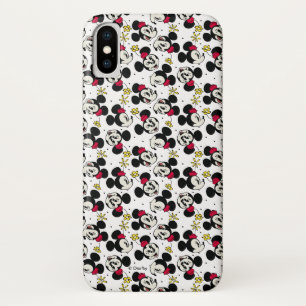 Main Mickey Shorts Minnie Head Pattern iPhone X Case