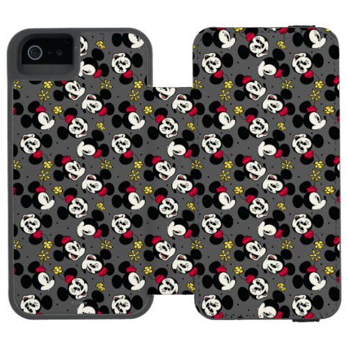 Main Mickey Shorts  Minnie Head Pattern Wallet Case For iPhone SE55s