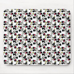 Main Mickey Shorts   Minnie Head Pattern Mouse Pad