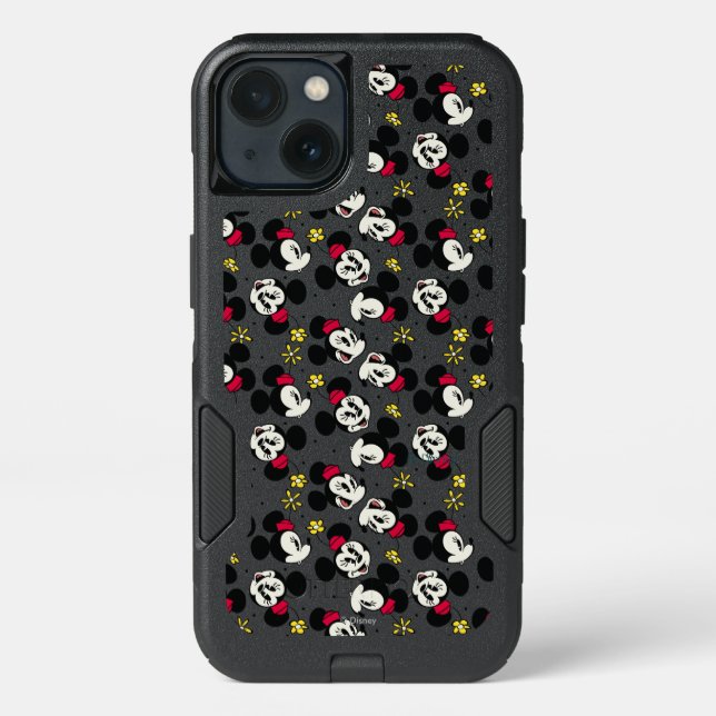 Main Mickey Shorts | Minnie Head Pattern Otterbox iPhone Case (Back)