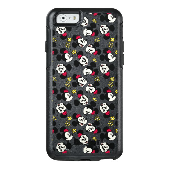 Main Mickey Shorts | Minnie Head Pattern Otterbox iPhone Case (Back)