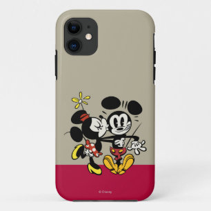 Main Mickey Shorts   Minnie Kissing Mickey iPhone 11 Case