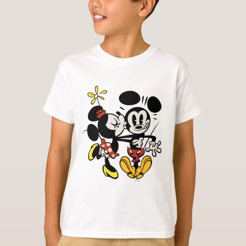 Main Mickey Shorts  Minnie Kissing Mickey T_Shirt