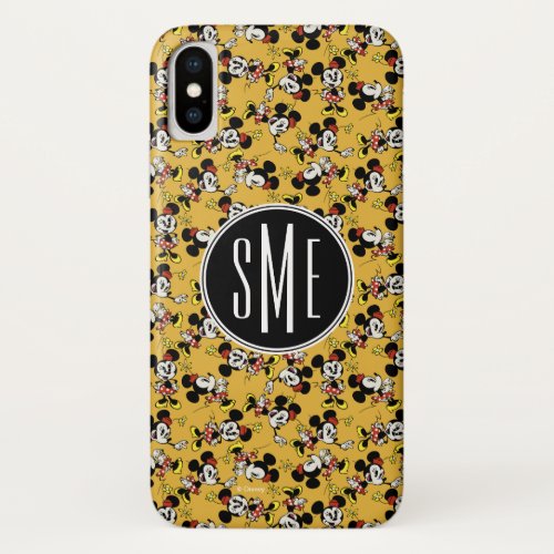 Main Mickey Shorts  Minnie Mouse Monogram iPhone X Case