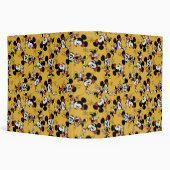 Main Mickey Shorts | Minnie Mouse Orange Pattern 3 Ring Binder (Background)
