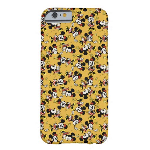 Main Mickey Shorts  Minnie Mouse Orange Pattern Barely There iPhone 6 Case