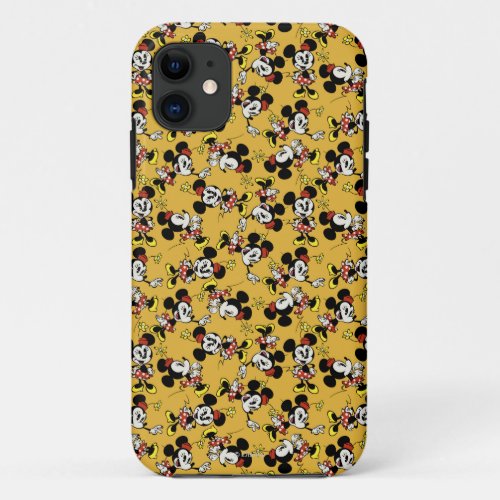 Main Mickey Shorts  Minnie Mouse Orange Pattern iPhone 11 Case